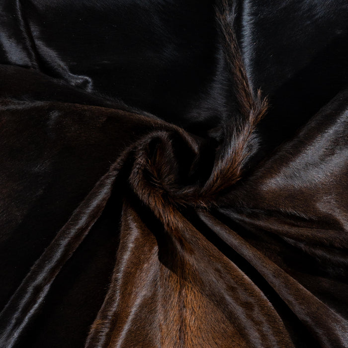 Brazilian Mahogany Cowhide Rug Size 7'6" L x 6'8" W 3784