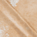 Brazilian Palomino and White Cowhide Rug Size 7'7" L x 7'3" W 3785
