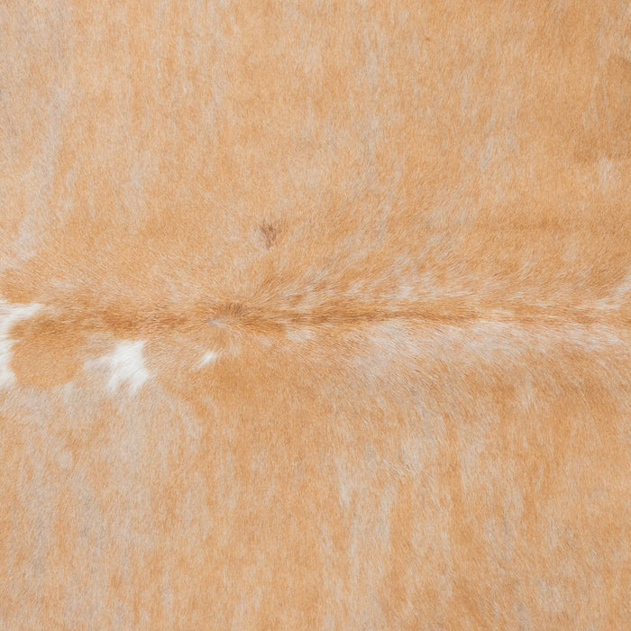 Brazilian Palomino and White Cowhide Rug Size 7'9" L x 7'1" W 3787
