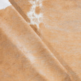 Brazilian Palomino and White Cowhide Rug Size 7'9" L x 7'1" W 3787