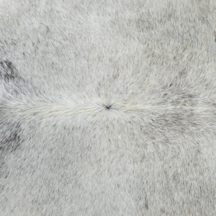Brazilian Black Salt and Pepper Cowhide Rug Size 7'11" L x 6'11" W 3791