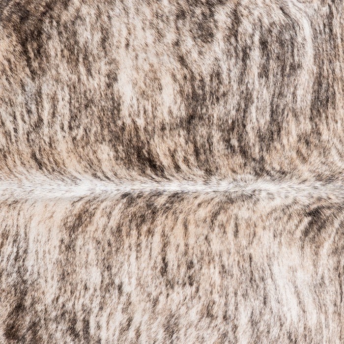 Brazilian Light Grey Brindle Cowhide Rug Size 6'9" L x 5'2" W 6140
