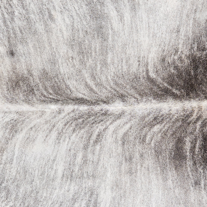 Brazilian Light Grey Brindle Cowhide Rug Size 7'2" L x 6'9" W 6141