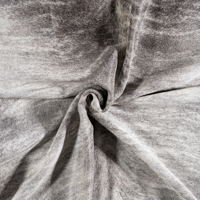 Brazilian Light Grey Brindle Cowhide Rug Size 7'2" L x 6'9" W 6141