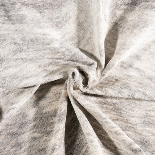 Brazilian Light Grey Brindle Cowhide Rug Size 6'11" L x 6'5" W 6146