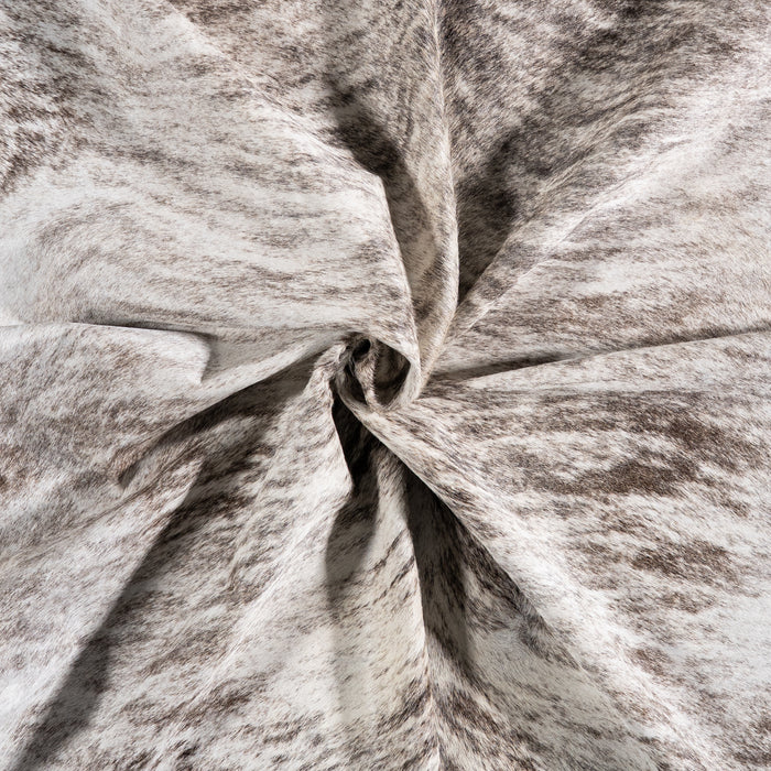 Brazilian Light Grey Brindle Cowhide Rug Size 7'2" L x 6'8" W 6147