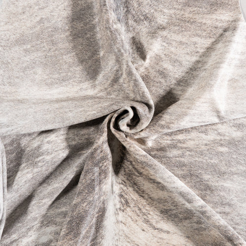 Brazilian Light Grey Brindle Cowhide Rug Size 6'7" L x 6'10" W 6148