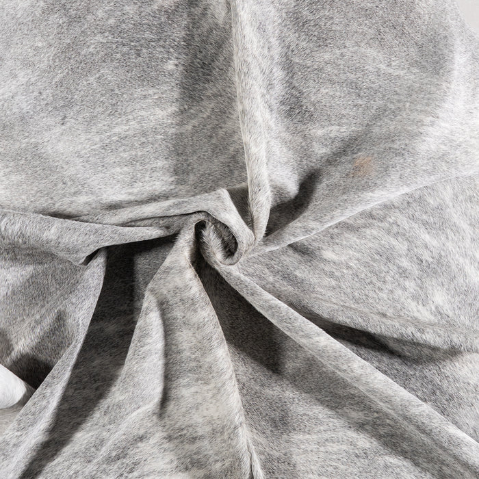 Brazilian Light Grey Brindle Cowhide Rug Size 7'1" L x 6'0" W 6149