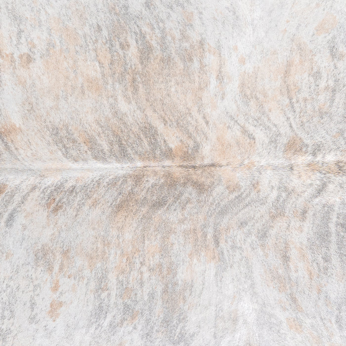 Brazilian Light Grey Brindle Cowhide Rug Size 6'10" L x 6'1" W 6152