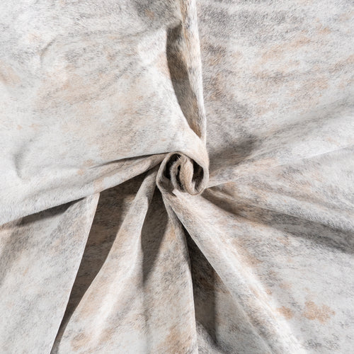 Brazilian Light Grey Brindle Cowhide Rug Size 6'10" L x 6'1" W 6152