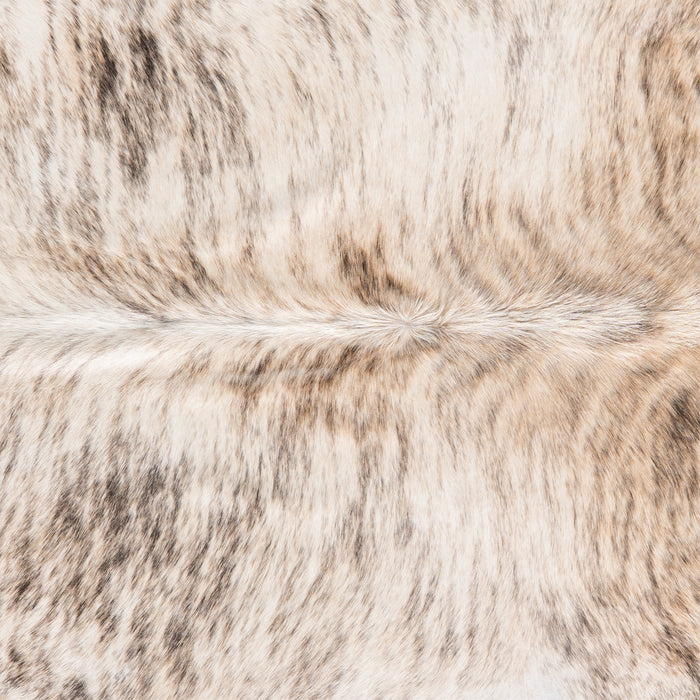 Brazilian Light Grey Brindle Cowhide Rug Size 6'5" L x 5'8" W 6153