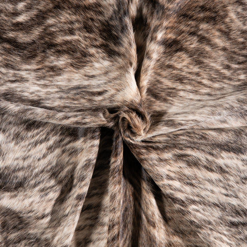 Brazilian Light Grey Brindle Cowhide Rug Size 7'3" L x 6'9" W 6154