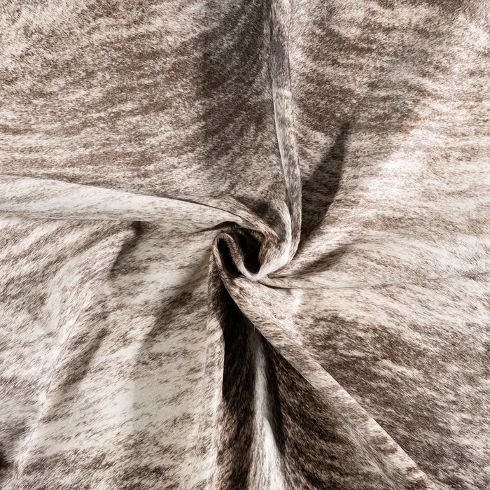 Brazilian Light Grey Brindle Cowhide Rug Size 7'1" L x 6'6" W 6155