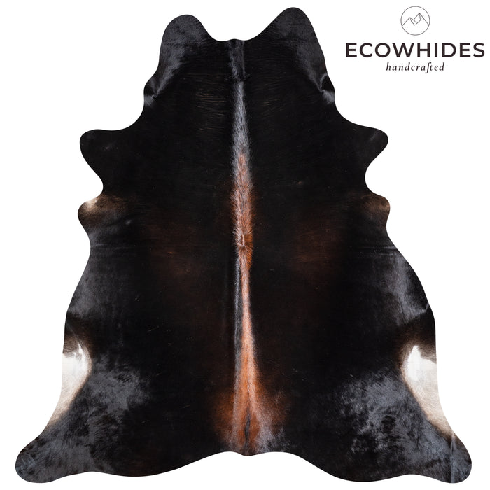 Brazilian Mahogany Cowhide Rug Size 6'11" L x 6'7" W 5810