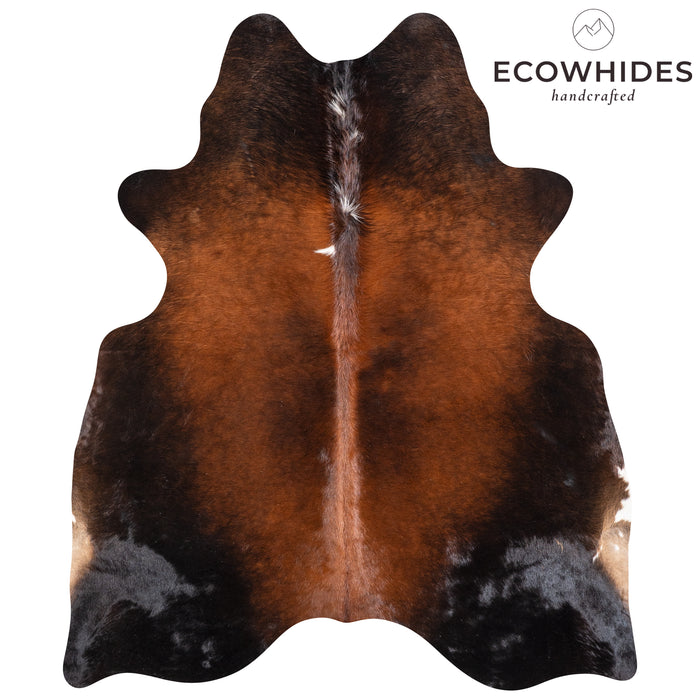 Brazilian Mahogany Cowhide Rug Size 6'6" L x 5'6" W 5813