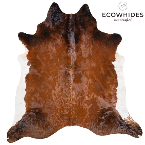 Brazilian Mahogany Cowhide Rug Size 7'7" L x 7'2" W 5815