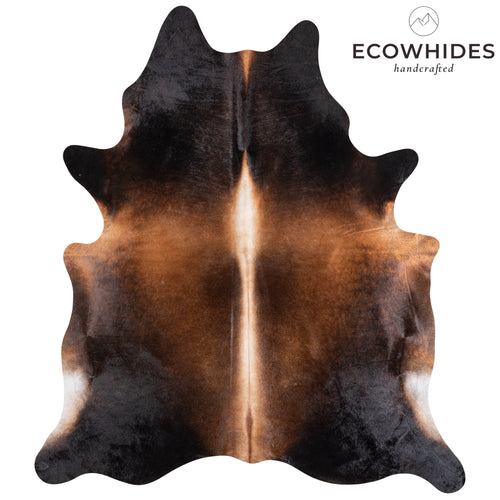 Brazilian Mahogany Cowhide Rug Size 7'4" L x 6'4" W 5821