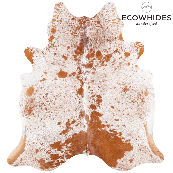 Brazilian Brown Salt and Pepper Cowhide Rug Size 6'10" L x 6'3" W 5853