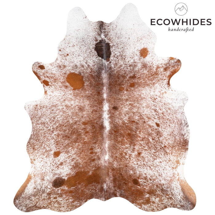 Brazilian Brown Salt and Pepper Cowhide Rug Size 6'10" L x 6'1" W 5858