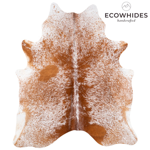 Brazilian Brown Salt and Pepper Cowhide Rug Size 6'6" L x 5'7" W 5867