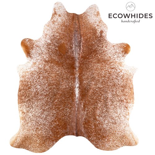 Brazilian Brown Salt and Pepper Cowhide Rug Size 6'8" L x 5'9" W 5869