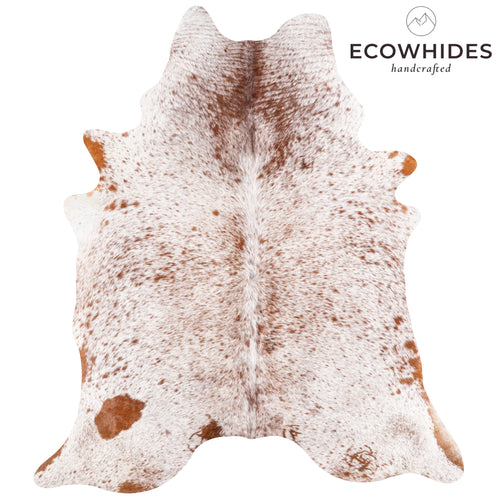 Brazilian Brown Salt and Pepper Cowhide Rug Size 7'2" L x 7'9" W 5874