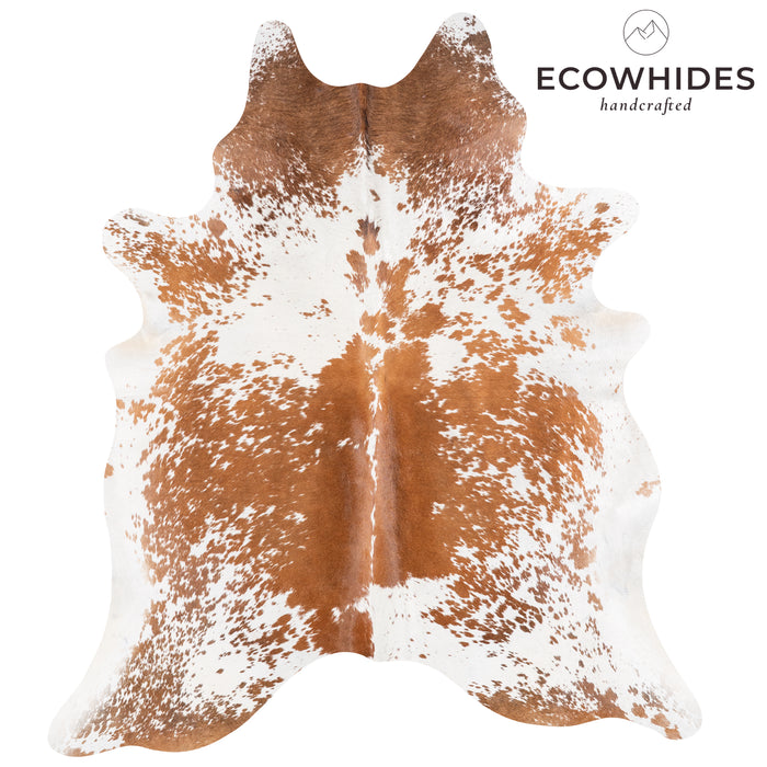 Brazilian Brown Salt and Pepper Cowhide Rug Size 7'0" L x 6'3" W 5880