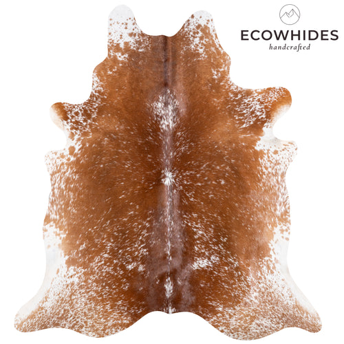 Brazilian Brown Salt and Pepper Cowhide Rug Size 7'1" L x 6'4" W 5881