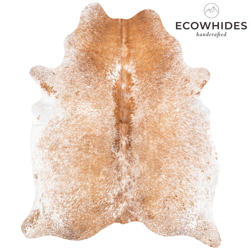 Brazilian Brown Salt and Pepper Cowhide Rug Size 6'6" L x 5'6" W 5882