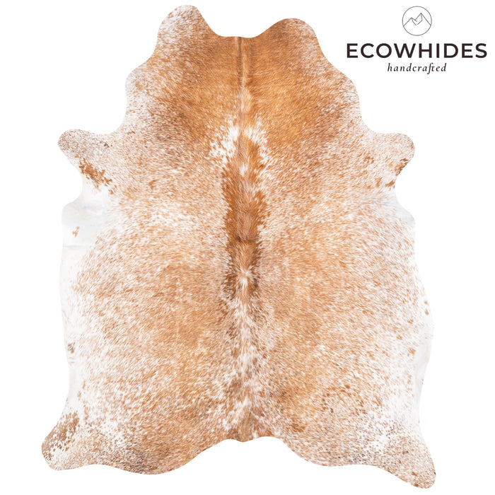 Brazilian Brown Salt and Pepper Cowhide Rug Size 6'6" L x 5'6" W 5882