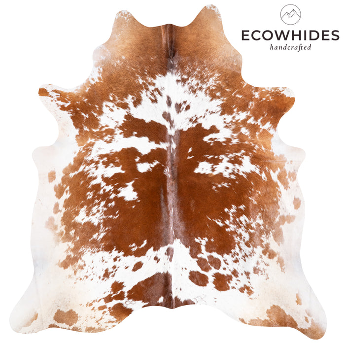 Brazilian Brown Salt and Pepper Cowhide Rug Size 7'4" L x 7'0" W 5888