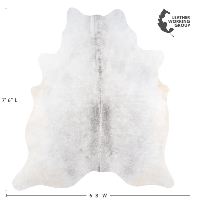Brazilian Grey Cowhide Rug Size 7'6" L x 6'8" W 5892