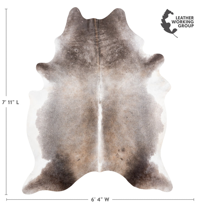 Brazilian Grey Cowhide Rug Size 7'11" L x 6'4" W 5893