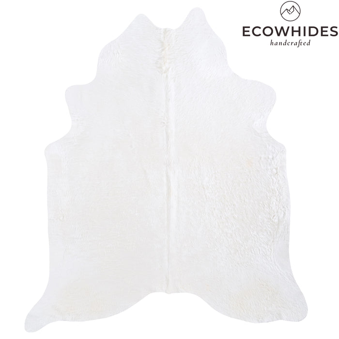 Brazilian White Cowhide Rug Size 7'4" L x 6'5" W 6020