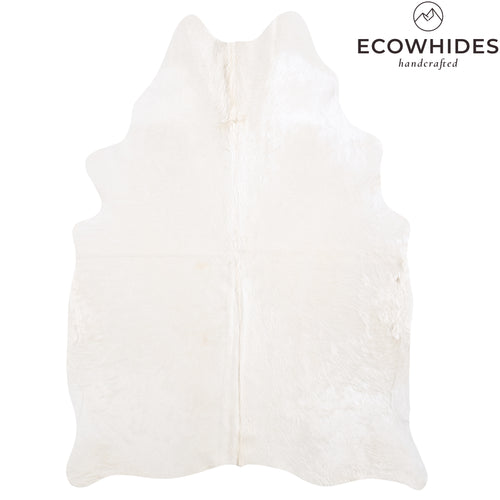 Brazilian White Cowhide Rug Size 7'0" L x 5'3" W 6021