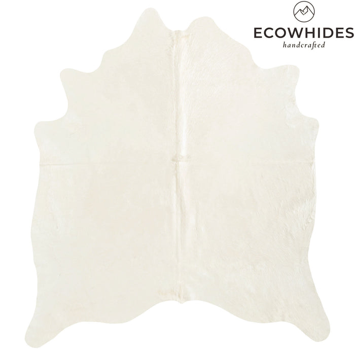 Brazilian Off White Cowhide Rug Size 6'9" L x 6'1" W 6022
