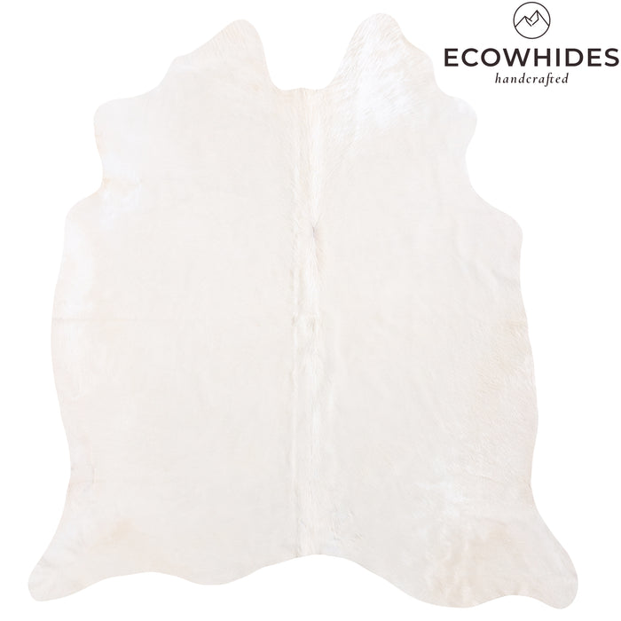 Brazilian White Cowhide Rug Size 6'9" L x 6'2" W 6023