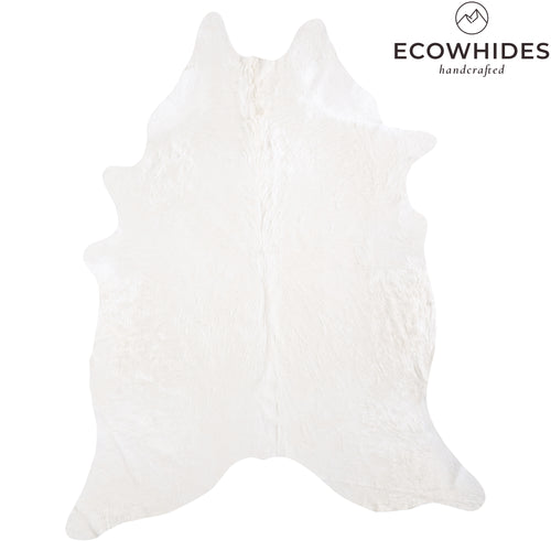 Brazilian White Cowhide Rug Size 8'4" L x 6'8" W 6026