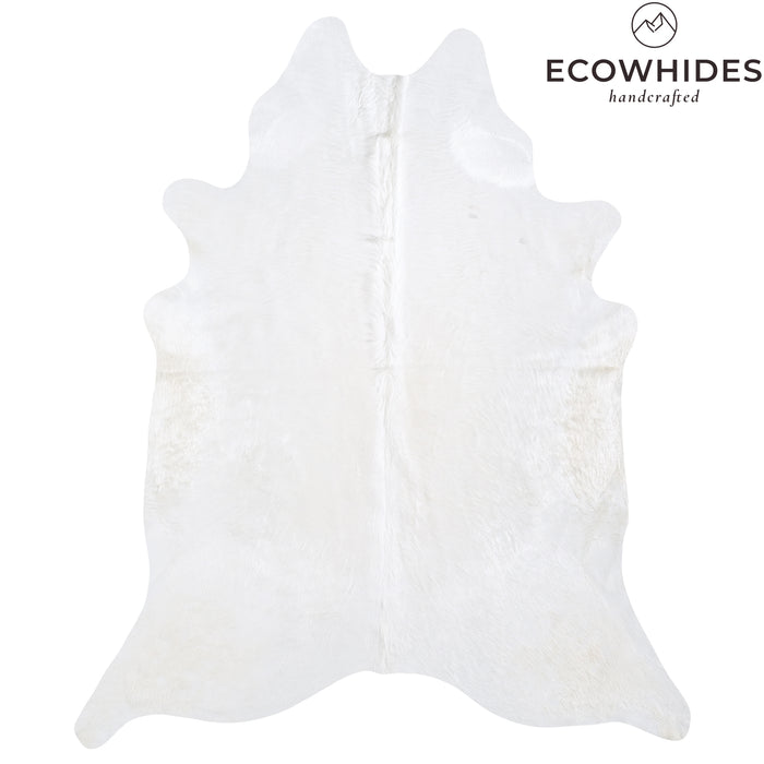 Brazilian White Cowhide Rug Size 7'6" L x 6'5" W 6028