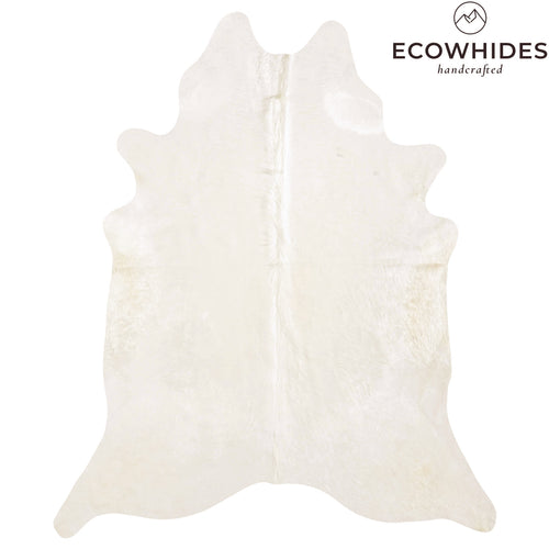 Brazilian Off White Cowhide Rug Size 7'6" L x 6'5" W 6028