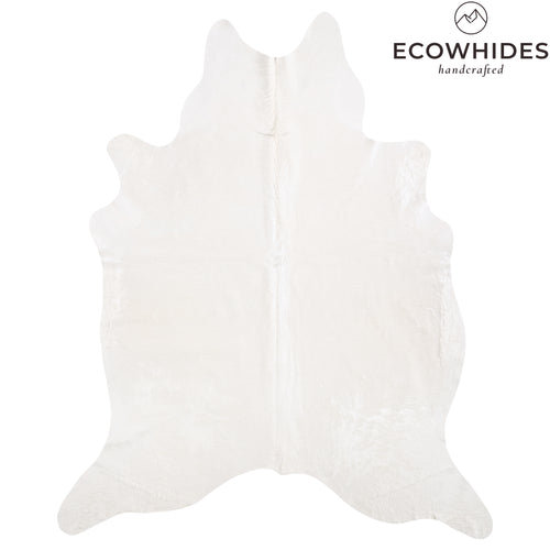 Brazilian White Cowhide Rug Size 8'6" L x 6'11" W 6031