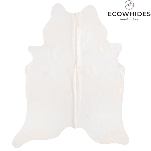 Brazilian White Cowhide Rug Size 7'10" L x 6'5" W 6033