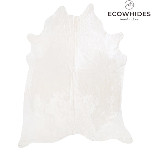 Brazilian White Cowhide Rug Size 8'1" L x 6'6" W 6038