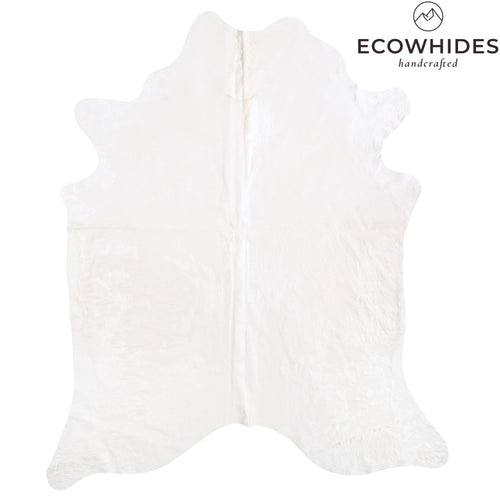 Brazilian White Cowhide Rug Size 8'2" L x 6'11" W 6041