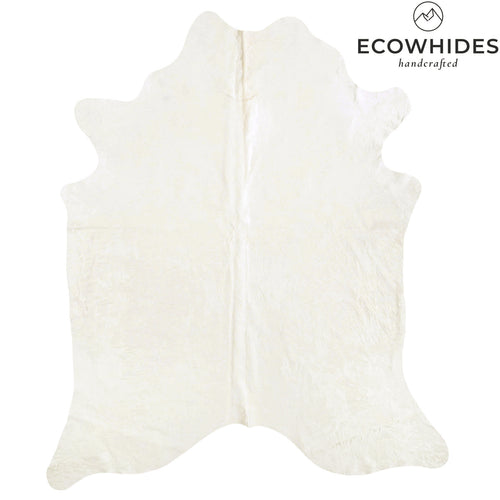 Brazilian Off White Cowhide Rug Size 8'2" L x 6'11" W 6041