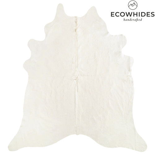 Brazilian Off White Cowhide Rug Size 7'10" L x 7'5" W 6042