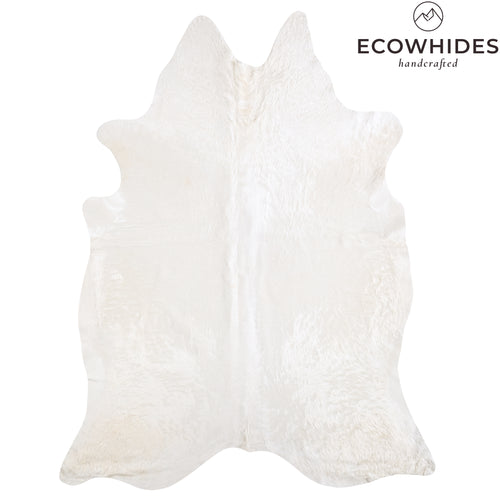 Brazilian White Cowhide Rug Size 8'6" L x 6'7" W 6043