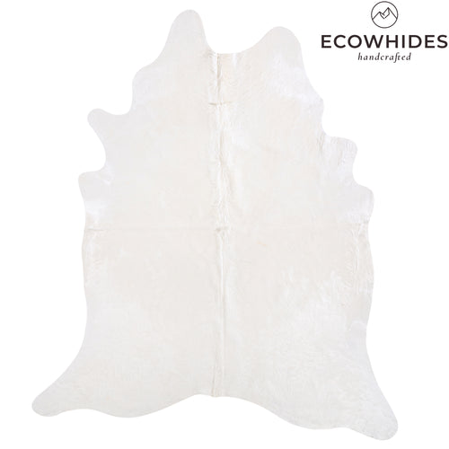Brazilian White Cowhide Rug Size 7'11" L x 6'6" W 6045