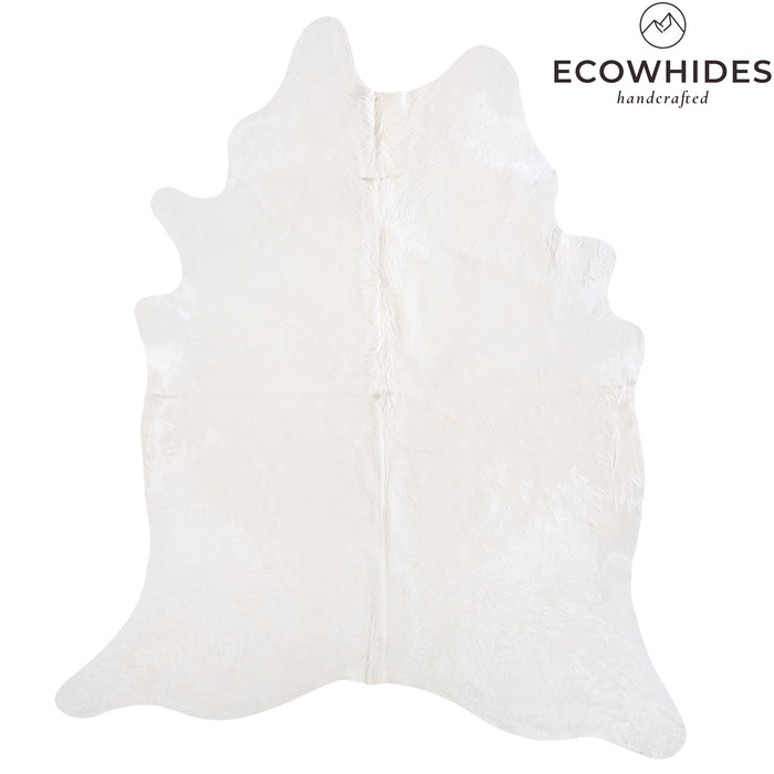 Brazilian White Cowhide Rug Size 7'11" L x 6'6" W 6045
