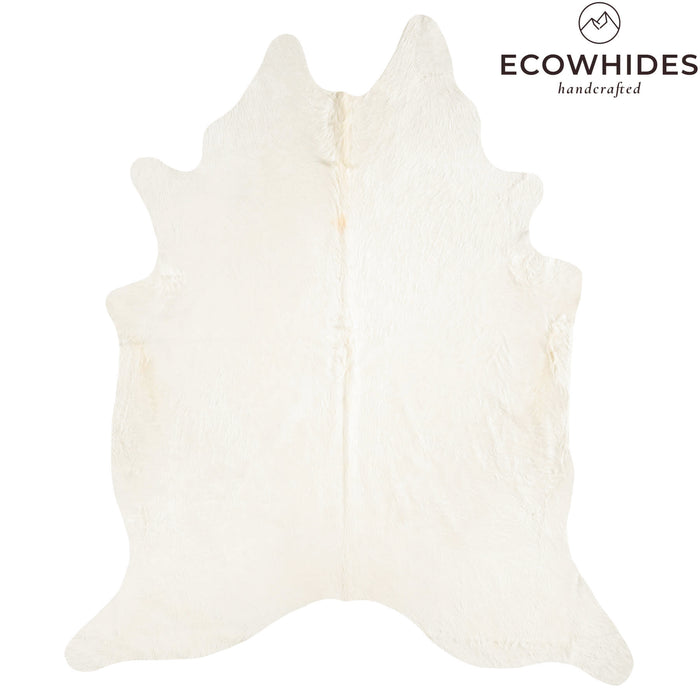 Brazilian Off White Cowhide Rug Size 8'6" L x 7'2" W 6046